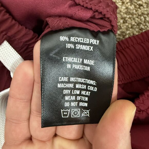 Cove Maroon Joggers Mens Size 3XL Drawstring Hybrid Running Pants EUC Cove USA - Picture 5 of 10